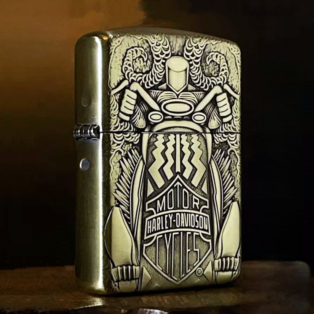 Custom Biker Brass Lighter