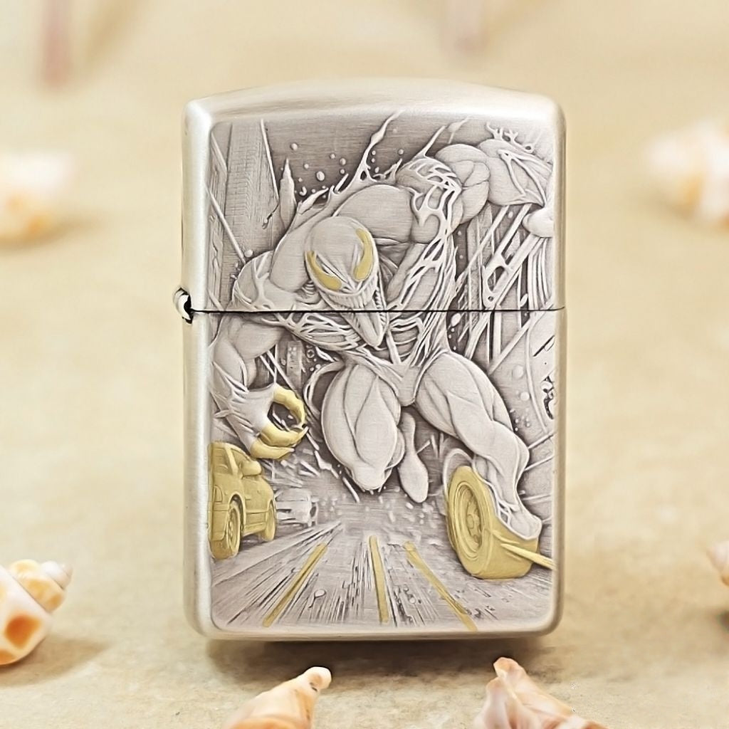 Custom Mecha Warrior Brass Lighter