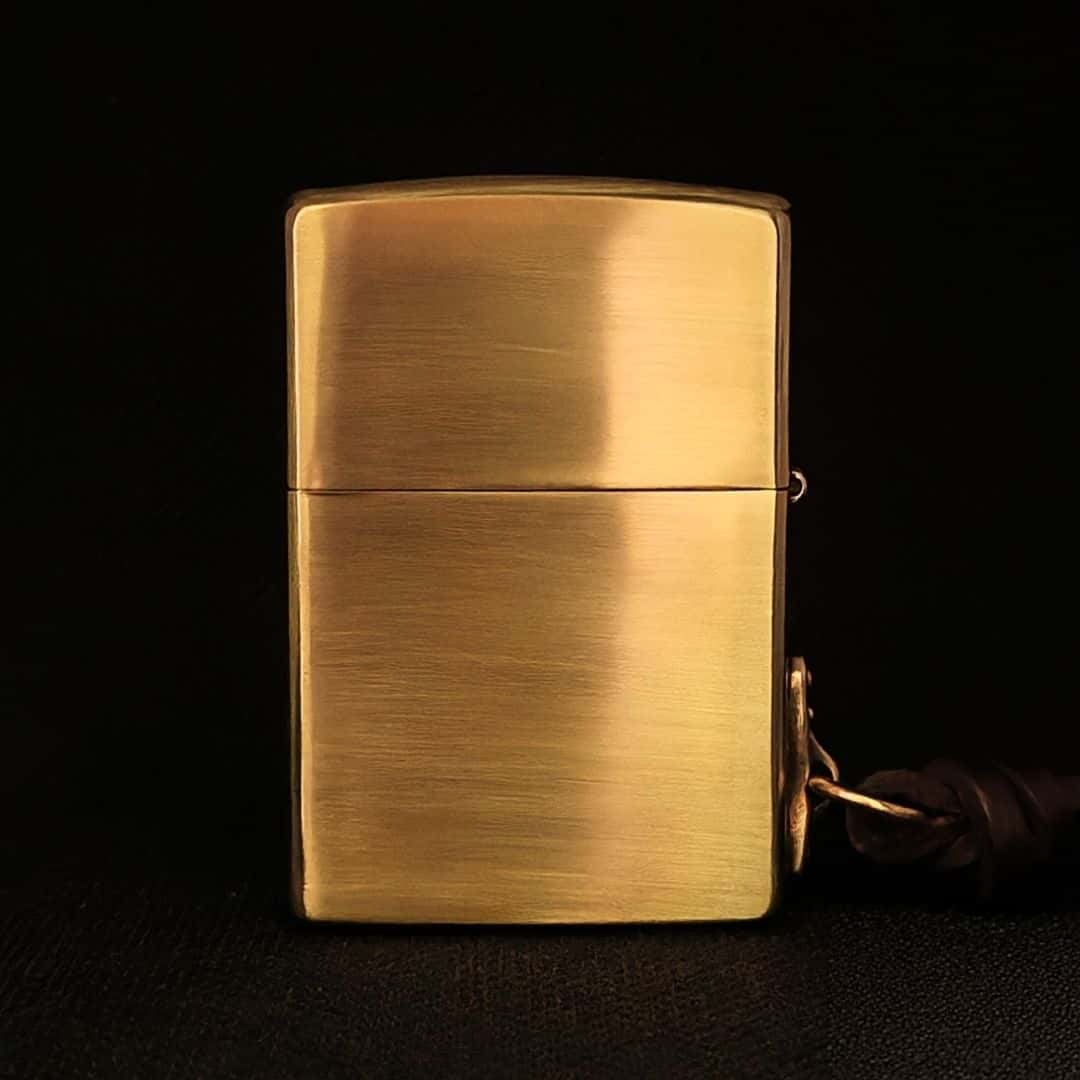 Fierce Tiger Brass Lighter - Windproof Refillable Pocket Lighter for Men