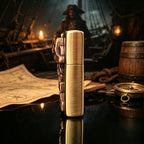Vintage Pirate Skull Brass EDC Lighter
