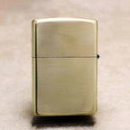 Shut Up Script Brass Lighter - Windproof Refillable Pocket Lighter for Men