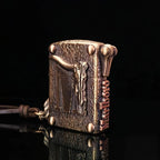 Custom Bull Skull Brass Lighter