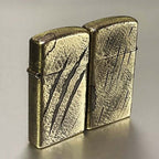 Claw Mark Slim Brass Lighter - Windproof Refillable Pocket Lighter for Men