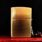 Owl Brass Lighter - Windproof Refillable Pocket Lighter for Men