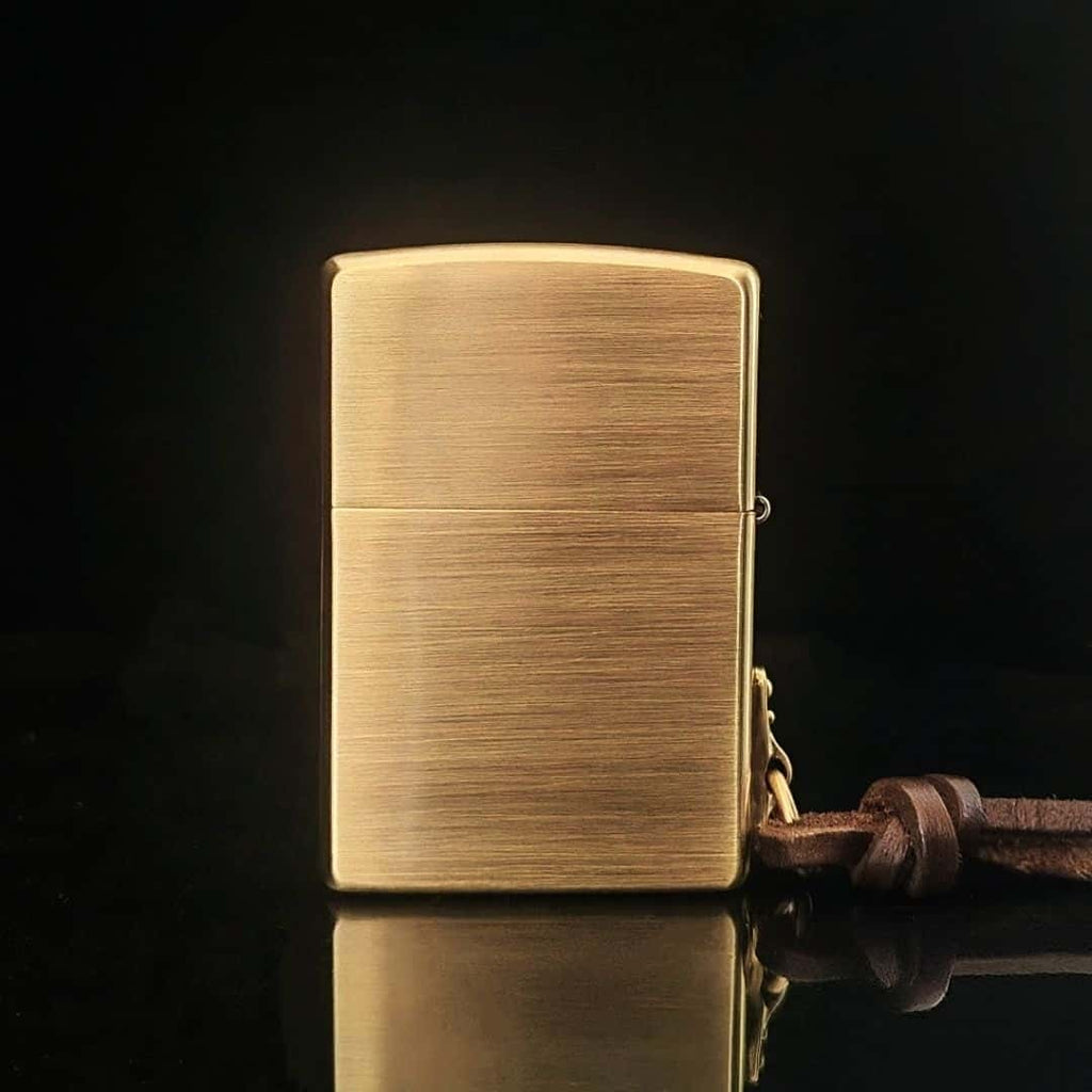 Custom Winged Goddess Brass Lighter