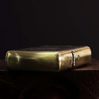 Dragon Lotus Brass Engraved Lighter