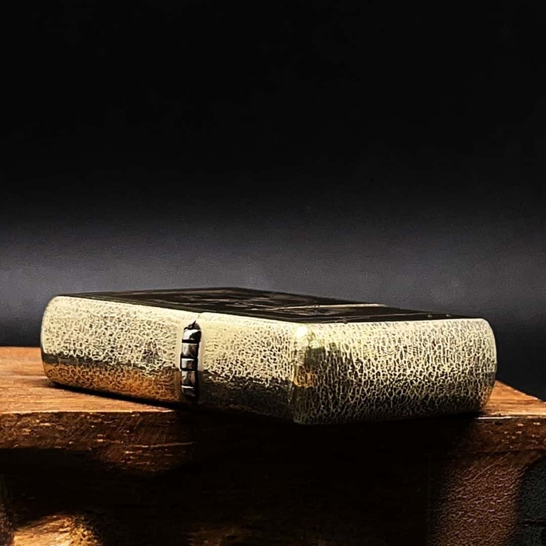 Galloping Horse Brass Lighter - Windproof Refillable Pocket Lighter for Men