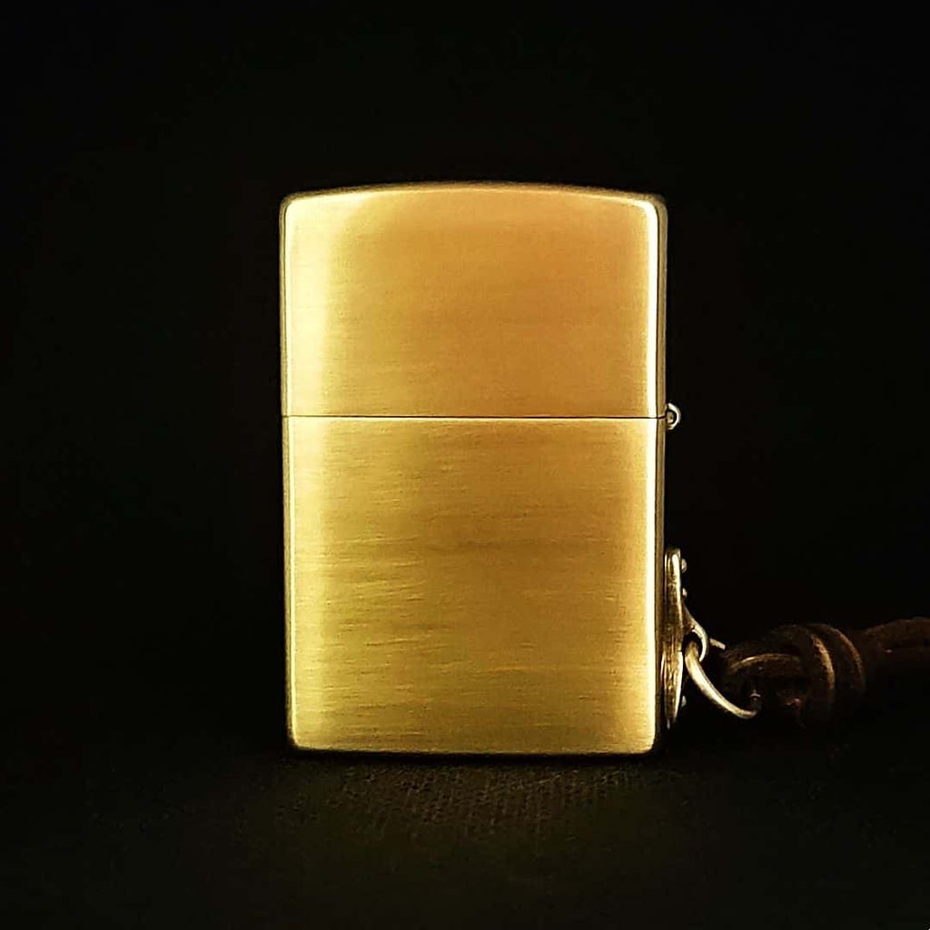 Wild Boar Hunt Brass Lighter - Windproof Refillable Pocket Lighter for Men