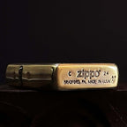 Dragon Lotus Brass Engraved Lighter