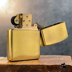 Romantic Unicorn Brass Lighter - Windproof Refillable Pocket Lighter for Men
