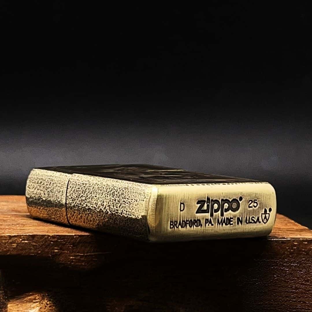 Galloping Horse Brass Lighter - Windproof Refillable Pocket Lighter for Men
