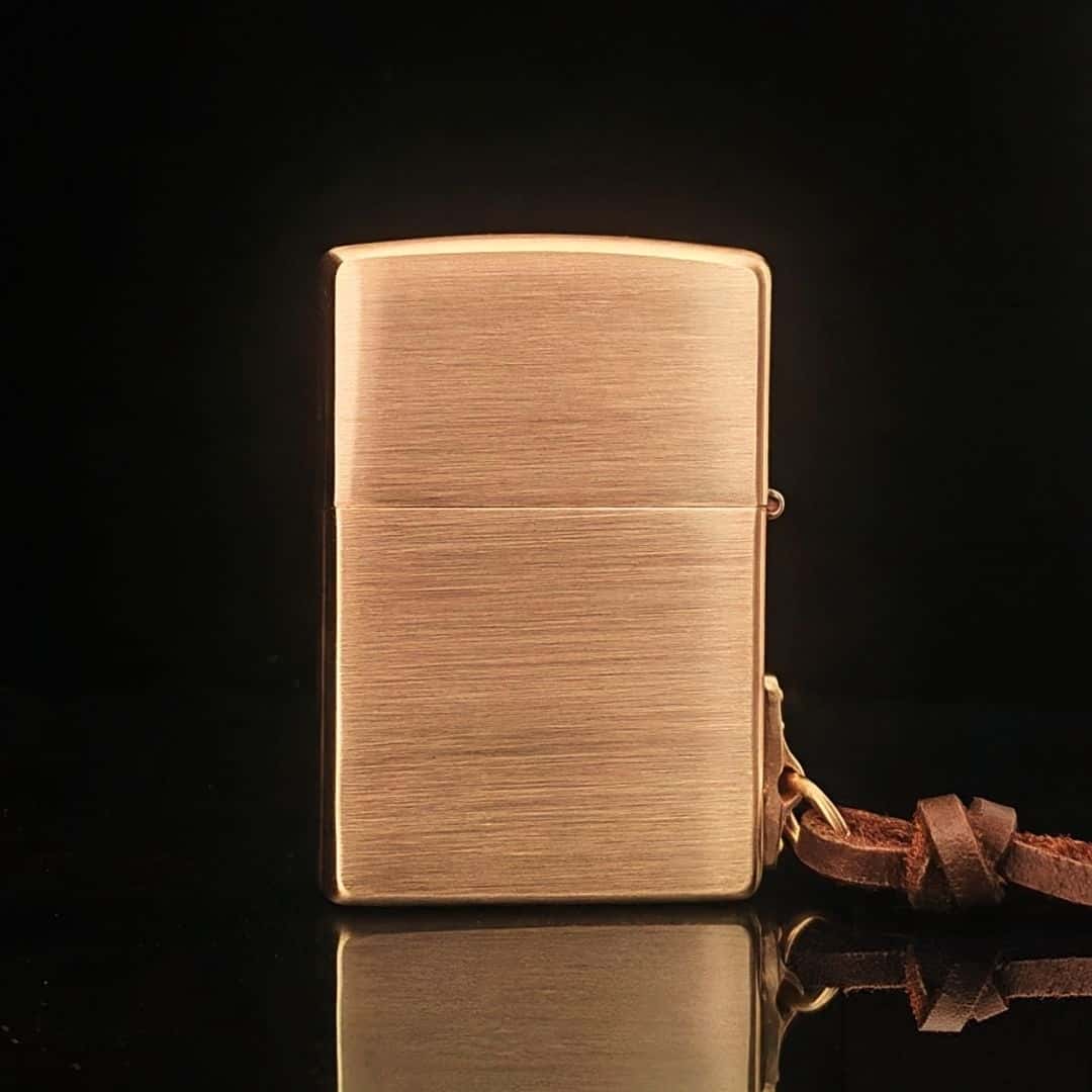 Custom Western Cowboy Brass Lighter