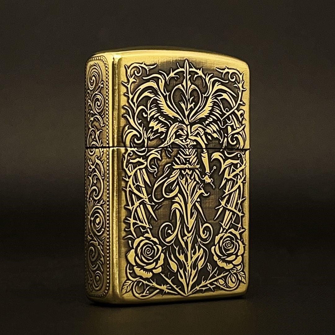 Custom Dark Angel Brass Lighter