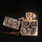 Authentic Zippo Demon Wings Skull Brass Edition