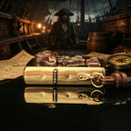 Vintage Pirate Skull Brass EDC Lighter
