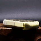 Tang Lion Brass Lighter - Windproof Refillable Pocket Lighter for Men