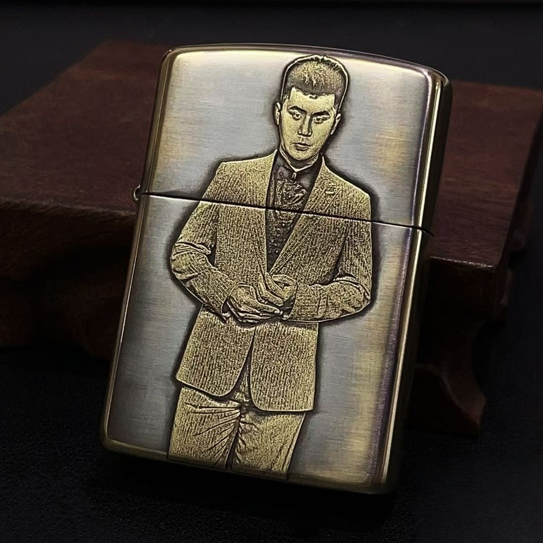 Personalized Photo Brass Lighter