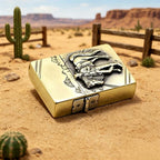 Custom Western Cowboy Brass Lighter