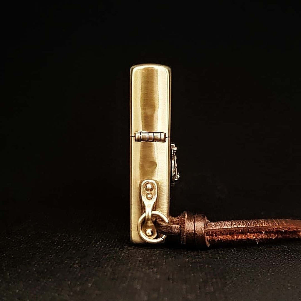 Vintage Car Brass Lighter - Windproof Refillable Pocket Lighter for Men