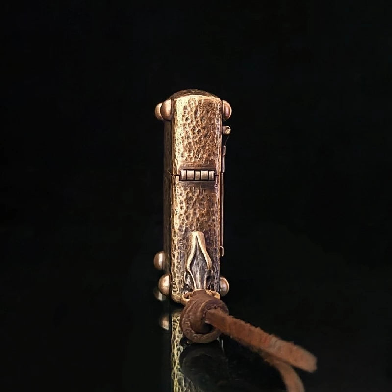 Custom Bull Skull Brass Lighter