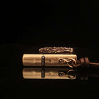 Forest King Lion Brass Lighter - Windproof Refillable Pocket Lighter for Men