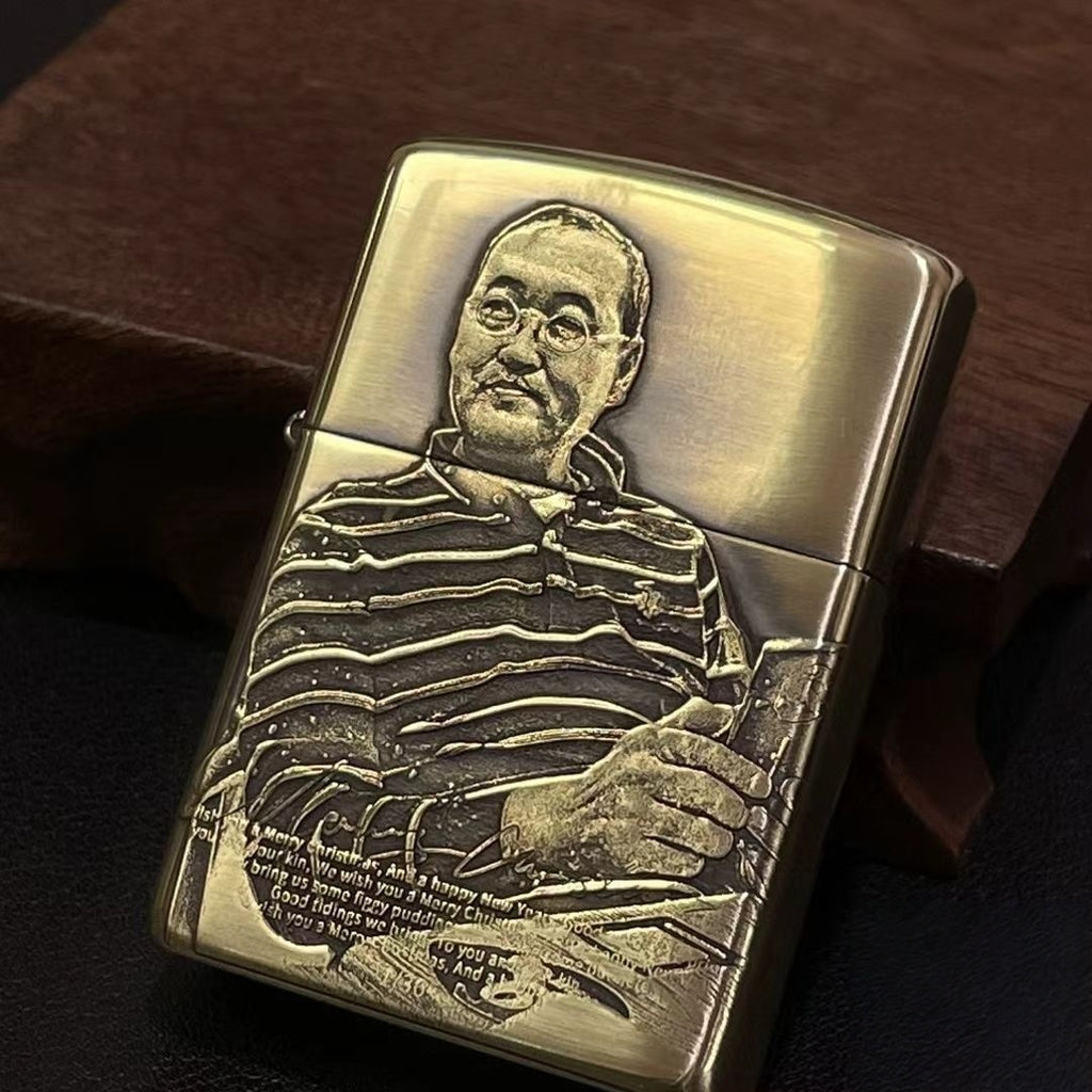 Personalized Photo Brass Lighter