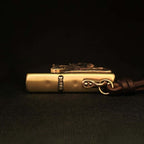 Fierce Tiger Brass Lighter - Windproof Refillable Pocket Lighter for Men
