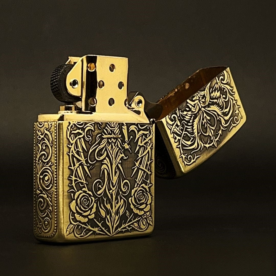 Custom Dark Angel Brass Lighter