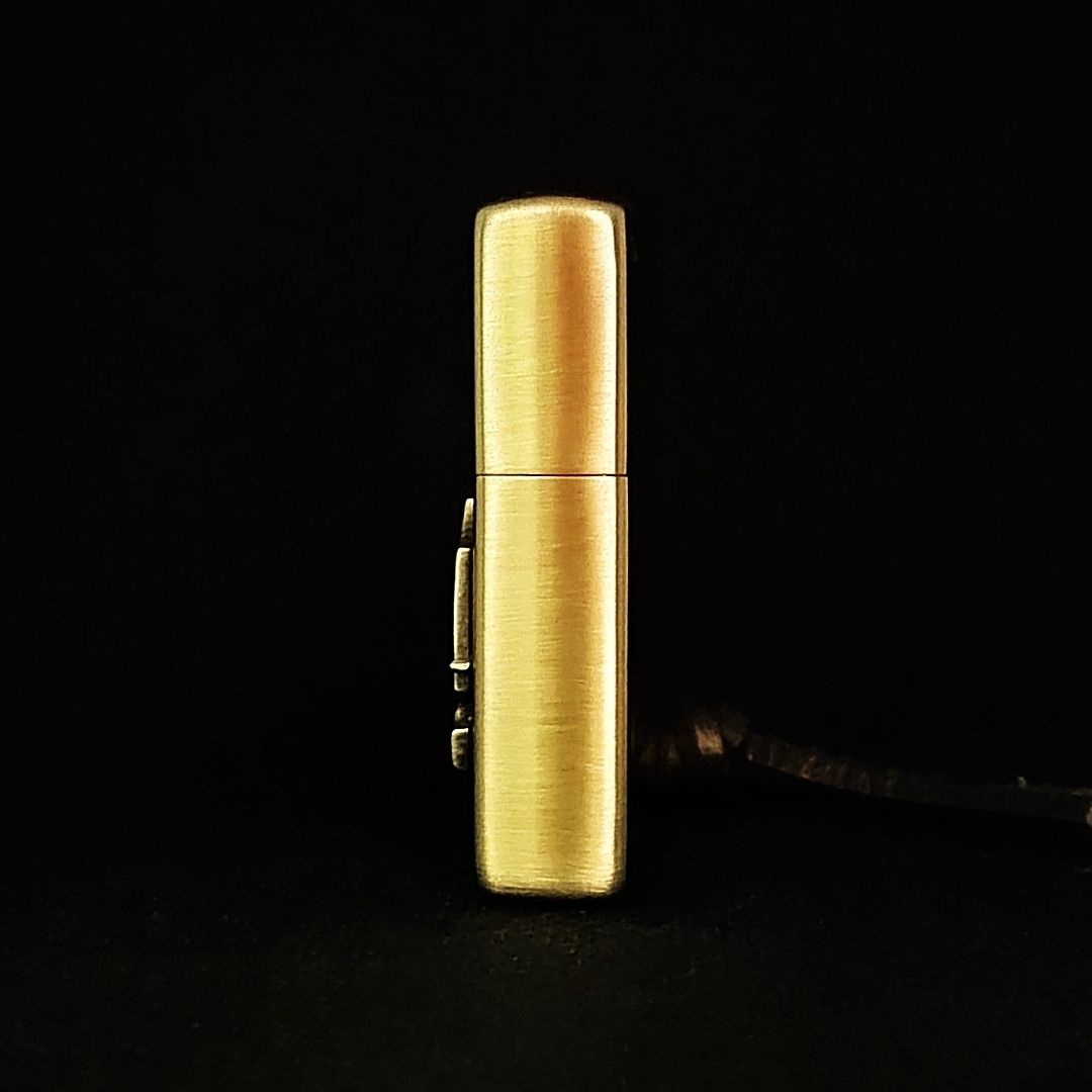 Elk Hunt Brass Lighter - Windproof Refillable Pocket Lighter for Men
