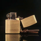 Custom Winged Goddess Brass Lighter