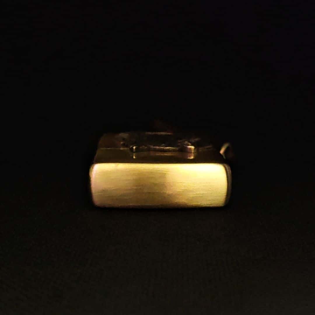 Fierce Tiger Brass Lighter - Windproof Refillable Pocket Lighter for Men