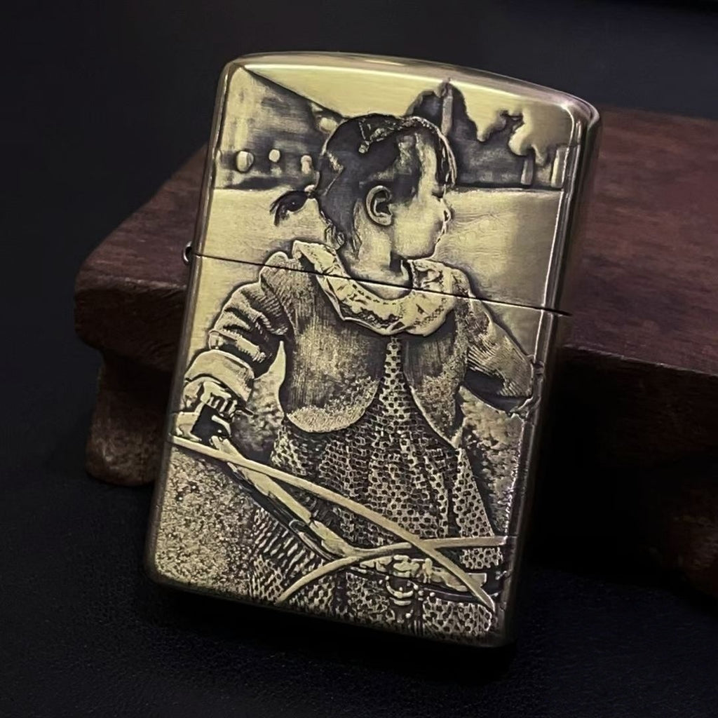 Personalized Photo Brass Lighter