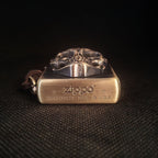 Authentic Zippo Demon Wings Skull Brass Edition