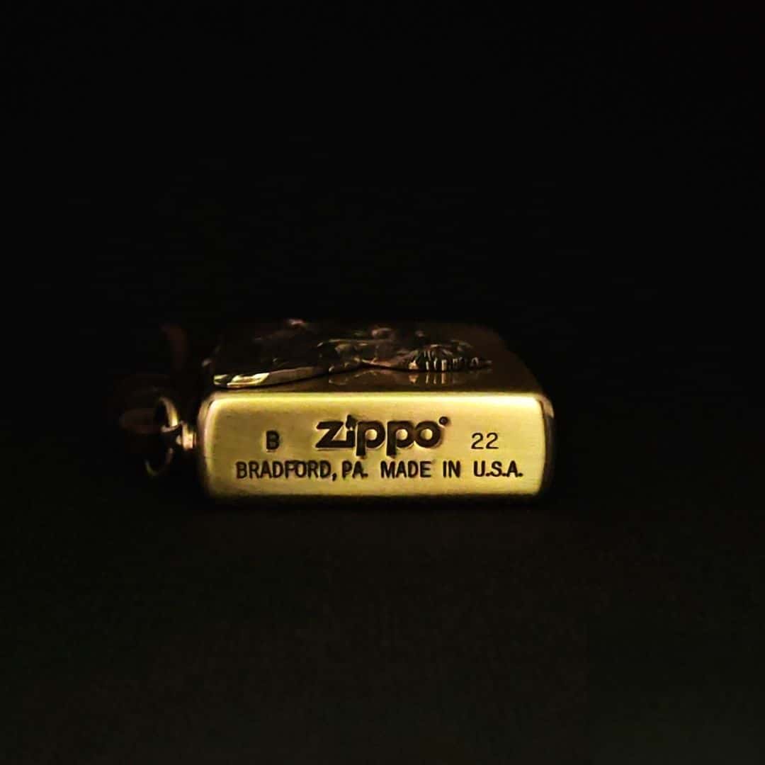 Fierce Tiger Brass Lighter - Windproof Refillable Pocket Lighter for Men