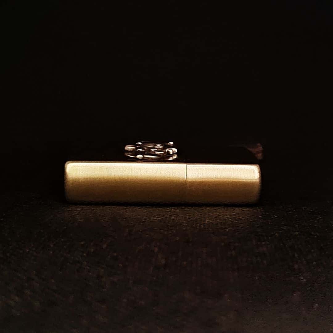 Vintage Car Brass Lighter - Windproof Refillable Pocket Lighter for Men