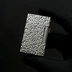Vintage Meteorite Texture Double Flame Lighter – Luxury Windproof Refillable Butane Lighter for Men