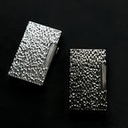 Vintage Meteorite Texture Double Flame Lighter – Luxury Windproof Refillable Butane Lighter for Men