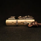Handcrafted Brass Relief Windproof Lighter Based on an Authentic Zippo