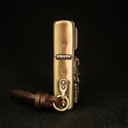 Handcrafted Brass Relief Windproof Lighter Based on an Authentic Zippo