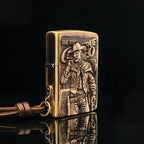 Custom Cowboy Brass Lighter