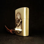Authentic Zippo Vintage Brass Edition – Elegant Lady Relief Art Lighter