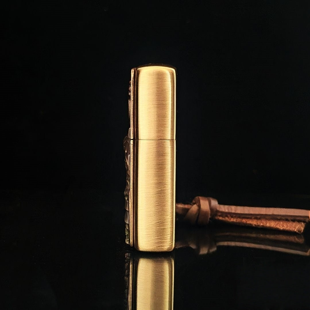 Custom Cowboy Brass Lighter