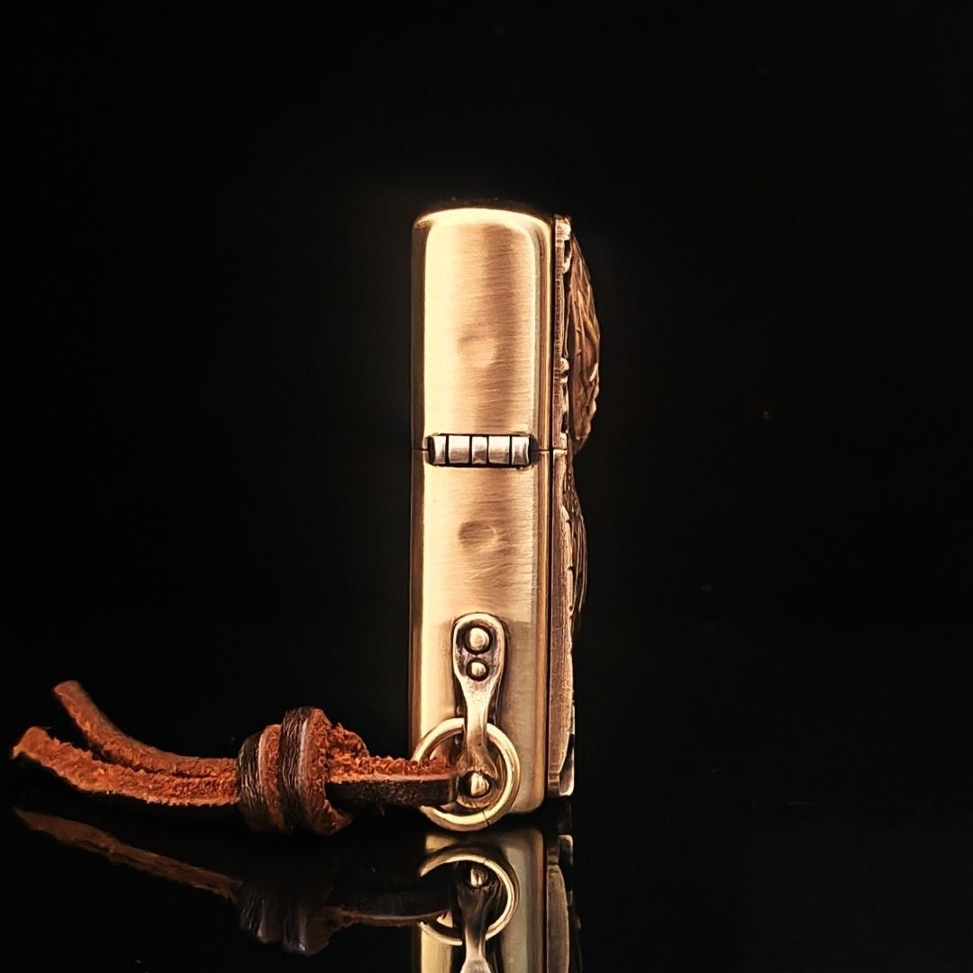 Custom Spider Web Brass Lighter
