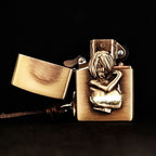 Authentic Zippo Vintage Brass Edition – Elegant Lady Relief Art Lighter