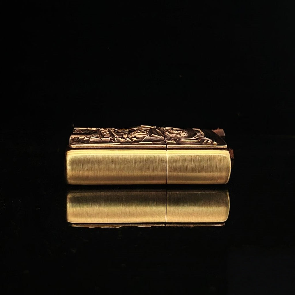 Custom Cowboy Brass Lighter
