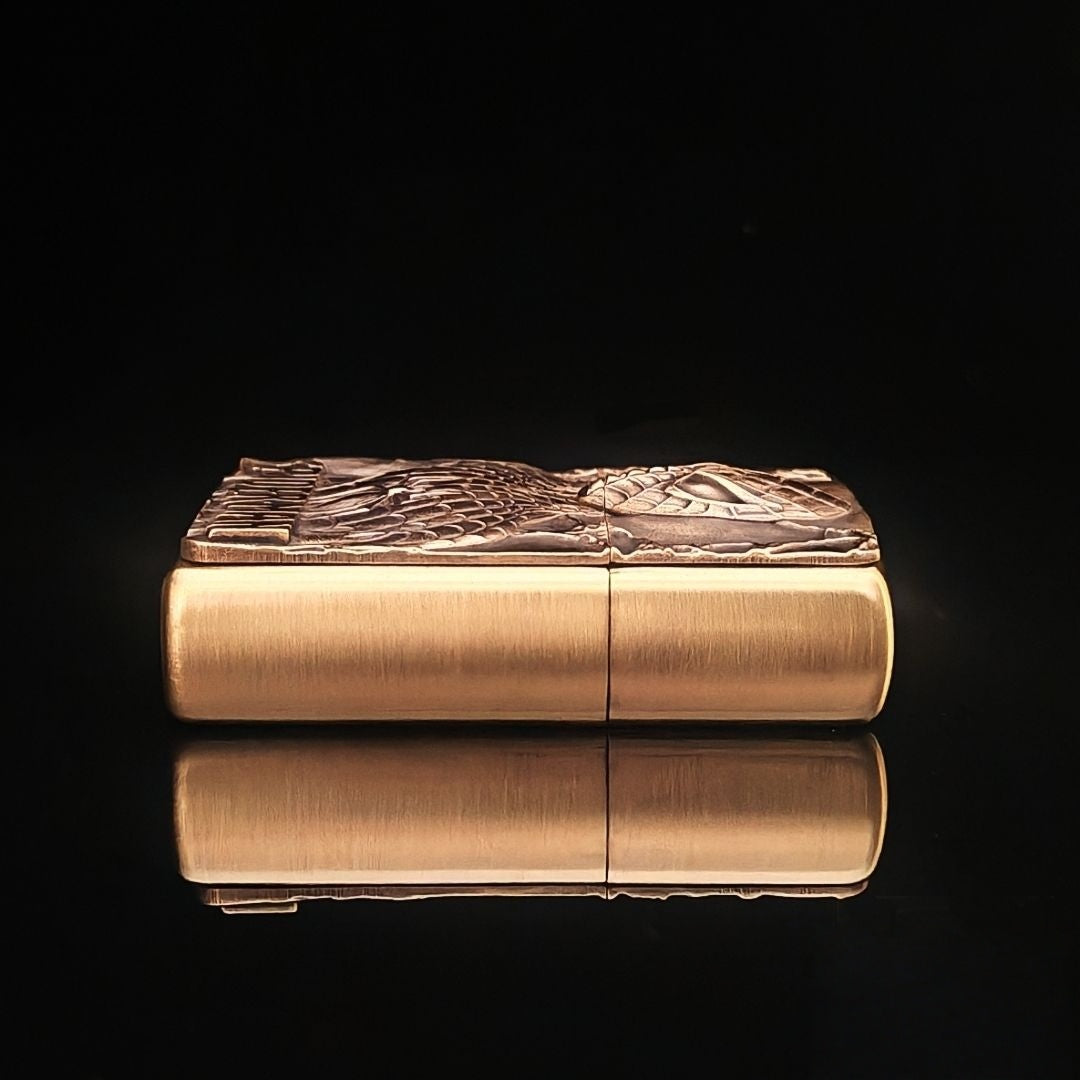 Custom Spider Web Brass Lighter