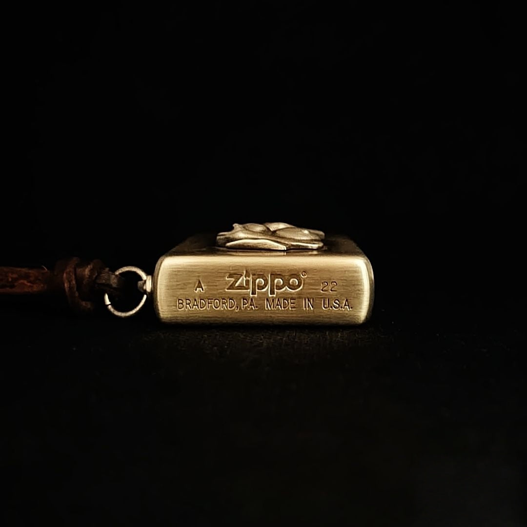 Authentic Zippo Vintage Brass Edition – Elegant Lady Relief Art Lighter