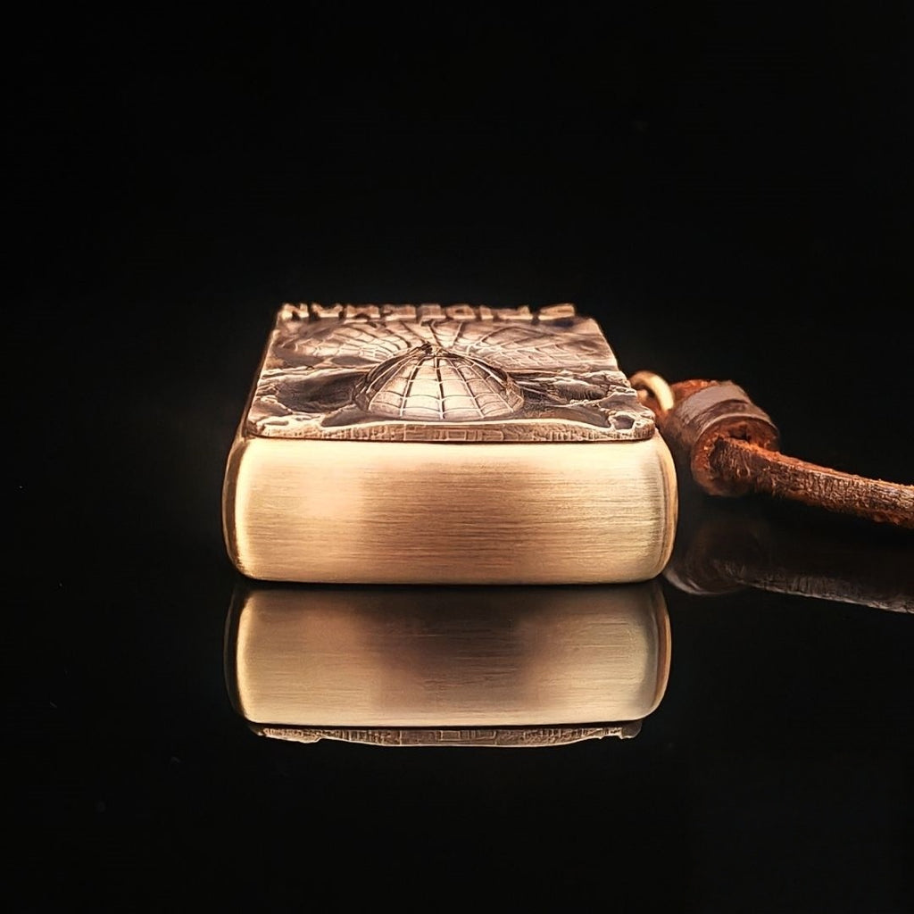 Custom Spider Web Brass Lighter
